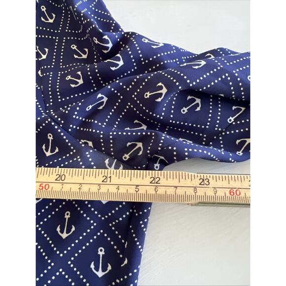 Express The Portofino Shirt Anchor Print Navy Size Large Beach Cruise Resort - Picture 11 of 13
